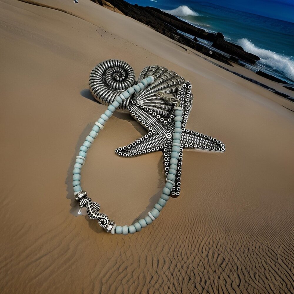 58. Handmade Beach Inspired Ankle Bracelet
